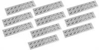 Lego Light Bluish Grey Plate 2x10 8 pieces NEW!!!