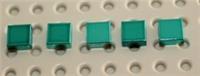 Lego 5x Green Chrome Tile 1x1 NEW
