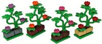 Lego 4x Roses flower plant pot NEW!!!