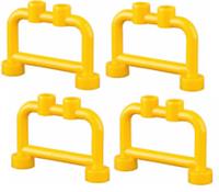 Lego 4x Yellow Fence 1x4x2 (4083) NEW!!!