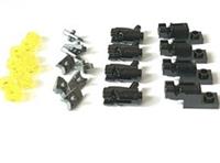 LEGO 8x Black Guns & Vehicle Mounted Blaster with 8x Yellow Studs - 15391 Weapon