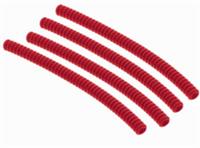 Lego 4x Technic Red Hose Ribbed 7mm D 14L (78c14) NEW!!!