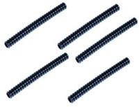 Lego 5x Technic Black Hose Ribbed 7mm D 9L (78c09) NEW!!!