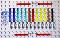 LEGO 14 Lightsabers Mixed Colours & 1 Lightning Wave for Minifigures NEW