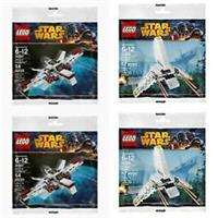 4 LEGO STAR WARS POLYBAG BUNDLE-30246-30247-IMPERIAL SHUTTLE-ARC-170 STARFIGHTER