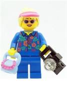 LEGO Holiday Girl with Glasses, Sun Visor, Bag and Camera NEW