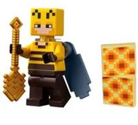 Lego Minecraft Beekeeper minifigure with Honeycomb NEW!!!