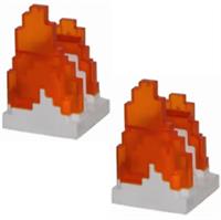 Lego Minecraft 2x Fire 2x2 (41685) NEW!!!