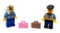 LEGO Grandma & Grandad Minifigures with Briefcases NEW