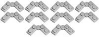 Lego 10x Light Bluish Grey Plate 1x4 Swivel (2429c01) NEW