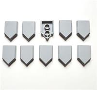 LEGO 10x Modified 2x3 Pentagonal Light Bluish Tiles Grey - 22385/ 67130
