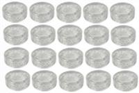 Lego 20x Transparent Clear Glitter Round Tile 1x1 (98138) NEW!