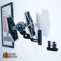 Wall Mount for LEGO 75300 TIE Fighter Imperial Star Wars Gecko Bricks
