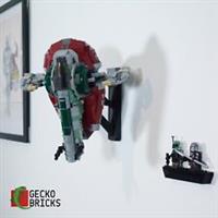 Wall Mount for LEGO 75312 Boba Fett's Starship Star Wars Gecko Bricks