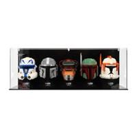 UNIQUEDISPLAY Lego Helmets Display Case for 4-5 Helmets
