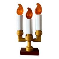 LEGO Candelabra in Pearl Gold w/ Candle Flames Stick Holder - Part no. 73117