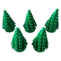 LEGO 5x Small Spruce Pine Tree - Part no. 2435 - Trees Forrest