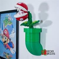 Wall Mount for LEGO 71426 Piranha Plant Mario Gecko Bricks