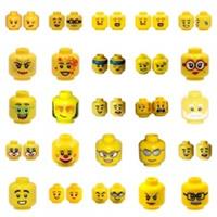 LEGO Minifigure Head with Hollow Stud - Choose Design