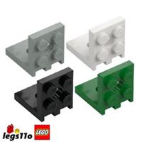 LEGO 3956 / 35262 - Pack of 1x 2x 4x - NEW Bracket 2x2 Tile - 2x2 Up Plate