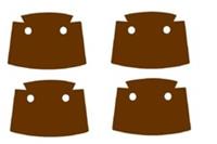 4 x (Pack of 4) Brown Coat Capes for Lego Minifigures NEW