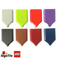 LEGO 22385 / 35341 - Pack of 1x 2x 4x 8x - NEW Tile 2x3 Pentagonal Crest Shield