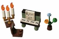 LEGO Piano set with Candelabra,seat & plant NEW!!