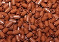 Lego 25x Reddish Brown Round Brick 1x1 (3062) NEW!!!