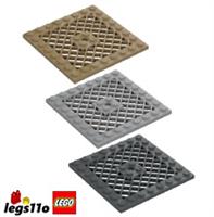 LEGO 4151 / 4047 - Pack of 1x 2x 4x - NEW Plate 8x8 with Grille Grid