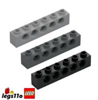 LEGO Pack of 1x 2x 4x - Technic Brick 1x6 NEW 3894