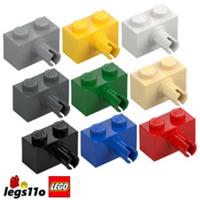 LEGO 44865 / 2458 - Pack of 1x 2x 4x - NEW Brick 1x2 with Pin Connector