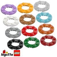 LEGO 11833 / 28620 - Pack of 1x 2x 4x - NEW Plate 4x4 Round with Hole Cut Out