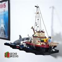 Wall Mount for LEGO 21350 Jaws Diorama Gecko Bricks