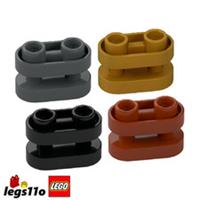 LEGO 77808 - Pack of 1x 2x 4x - NEW Brick 1x2 Rounded with Open Centre & 2 Bars