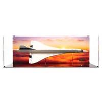 UNIQUEDISPLAY Display Case for LEGO 10318 Concorde Angled