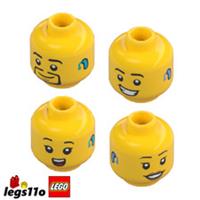 LEGO Minifigure Head with Hearing Impaired Aid - NEW choose Male, Female, Child