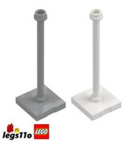LEGO 98549 / 28980 - Pack of 1x 2x - NEW Road Sign Pole Lamp Post with 2x2 Base