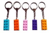 5 x Brick Keychains Keyrings (B) MOC Made with LEGO Bricks