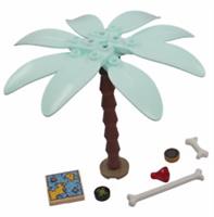 Lego Light Aqua Palm Tree with Pirates accessories NEW!!!