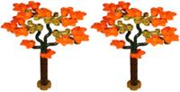 Lego 2x Tree Reddish Orange Leaves NEW!!!