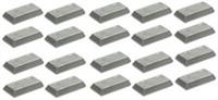 Lego 20x Flat Silver Ingot, Bar (99563) NEW!!!