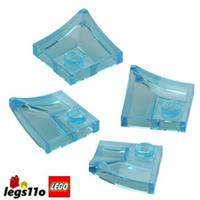 LEGO 4190 - Pack of 4x - NEW Curved Inverted Concave Corner 2x2 w. Recessed Stud