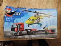 Lego 60343 City Rescue Helicopter Transport New Damaged Box Complete Retired