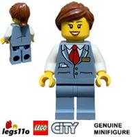 LEGO CITY - Female Flight Attendant Air Hostess Cabin Crew NEW minifigure