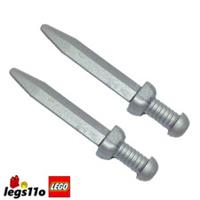 LEGO Hobbit / Roman Short Sword NEW - Pack of 2x - Minifigure Accessory 18034