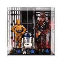 Display Case for LEGO Star Wars Chewbacca C-3PO & R2-D2 (75371, 75398, 75379)