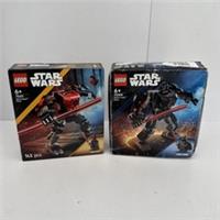 2x LEGO Star Wars Sets - 75368 Darth Vader Mech & 75411 Darth Maul Mech BNIB