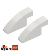 LEGO 3573 NEW Slope 1x4x1 2/3 Curved White - Pack of 2x