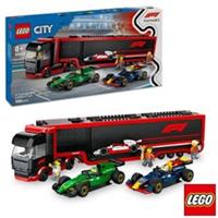 LEGO City F1 Truck with RB20 & AMR24 F1 Cars Model 60445 (8+ Years)