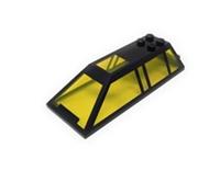 LEGO Windscreen 4 x 10 x 2 Transparent Yellow Windows 111983PAT0001 - 6576282